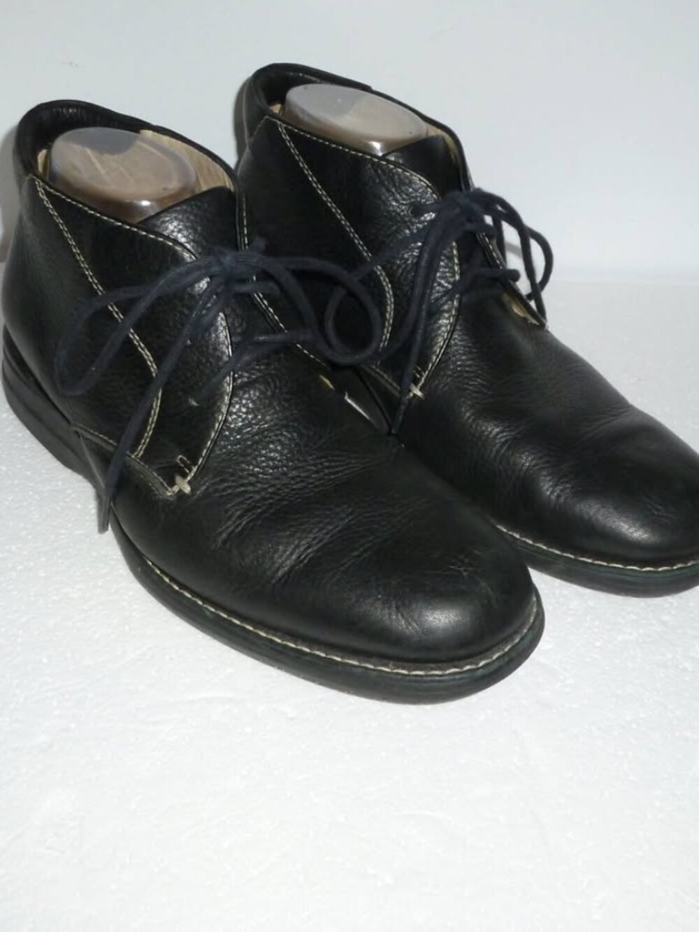 Johnston and Murphy Men's Black Leather Ankle Boots - Size 8.5 M